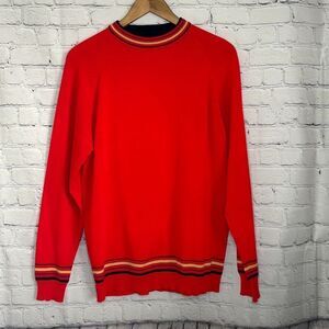 Vintage Bertano 100% Acrylic Red Long Sleeve Sweater